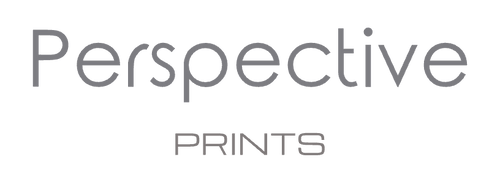 Perspective Prints logo in gray text on a white background.